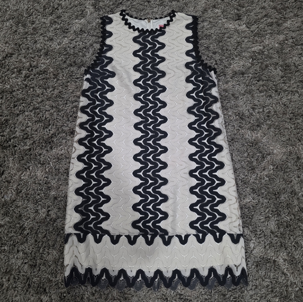 Kate Spade Sand Dune Lace Shift Dress Size 12 - Picture 2 of 10